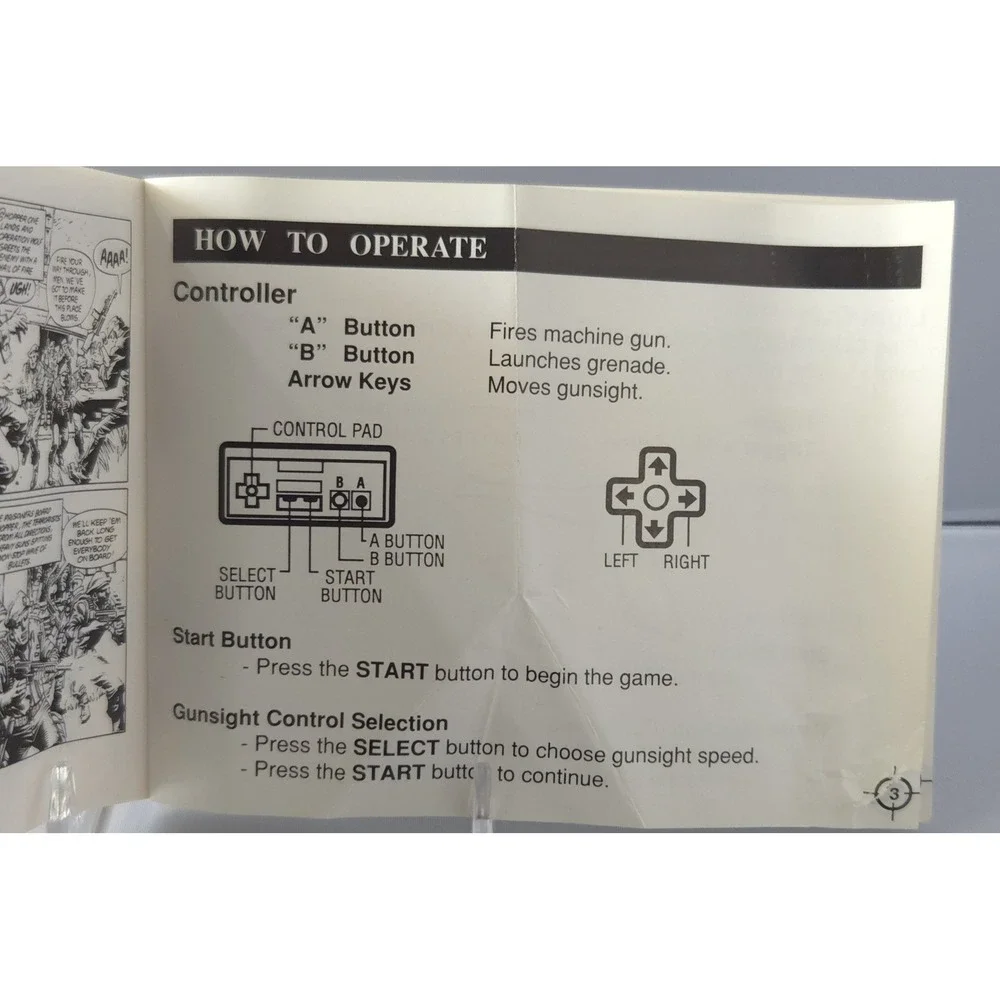 Operation Wolf - Nintendo - NES - CIB - 11 Stamp - Tested and Working